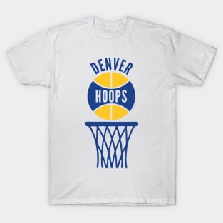 Retro Denver Hoops Logo T-Shirt